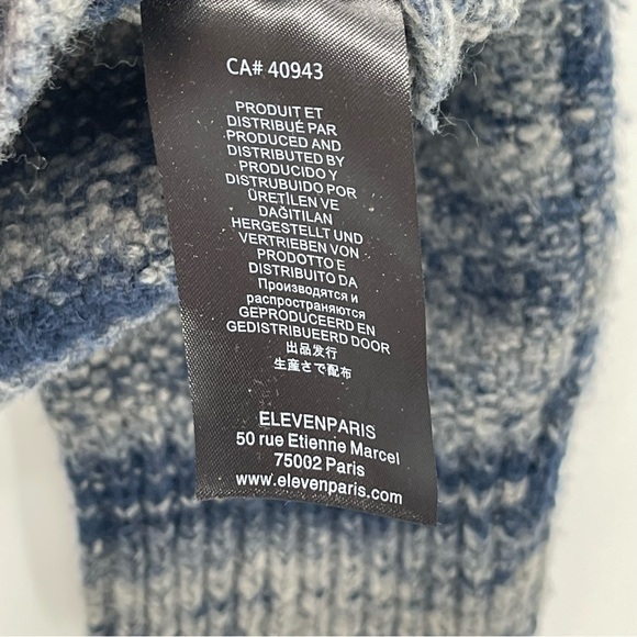 Eleven Paris Shawl Neck Wool Blend Sweater - Picture 11 of 12